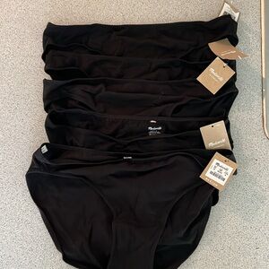 Five Madewell Black Panties